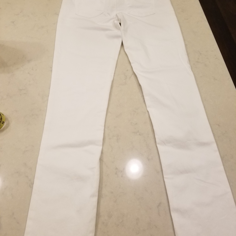 White House Black Market 4R Slim Cut White Denim - Picture 6 of 8